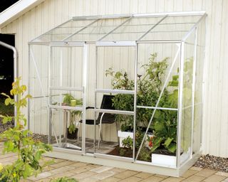 Vitavia Ida 8 x 4ft Horticultural Glass Greenhouse with Steel Base