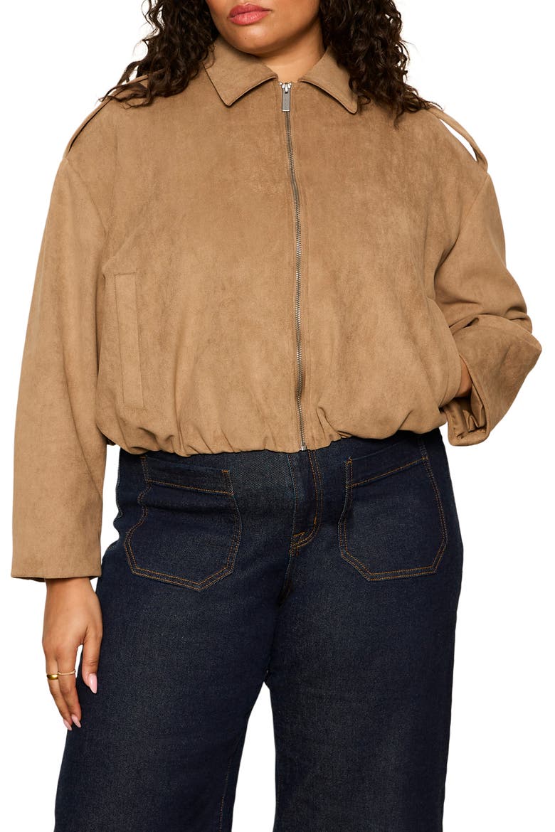 Takeoff Faux Suede Jacket