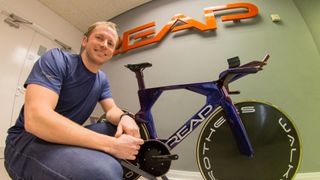 Jason Kenny with the new REAP prototype