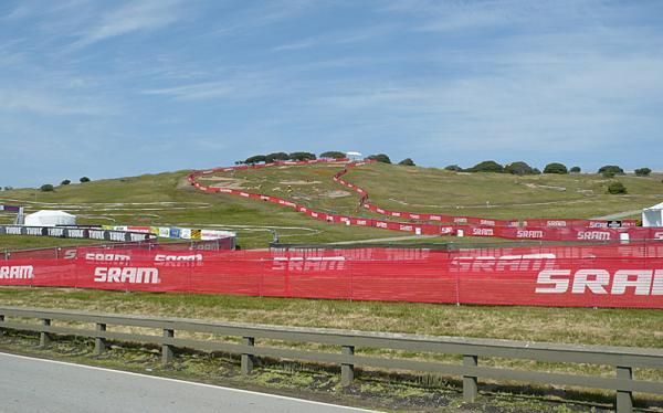 A view of the short track and dual slalom courses.