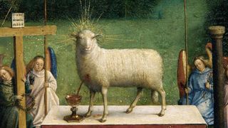Ghent altarpiece lamb pre-restoration