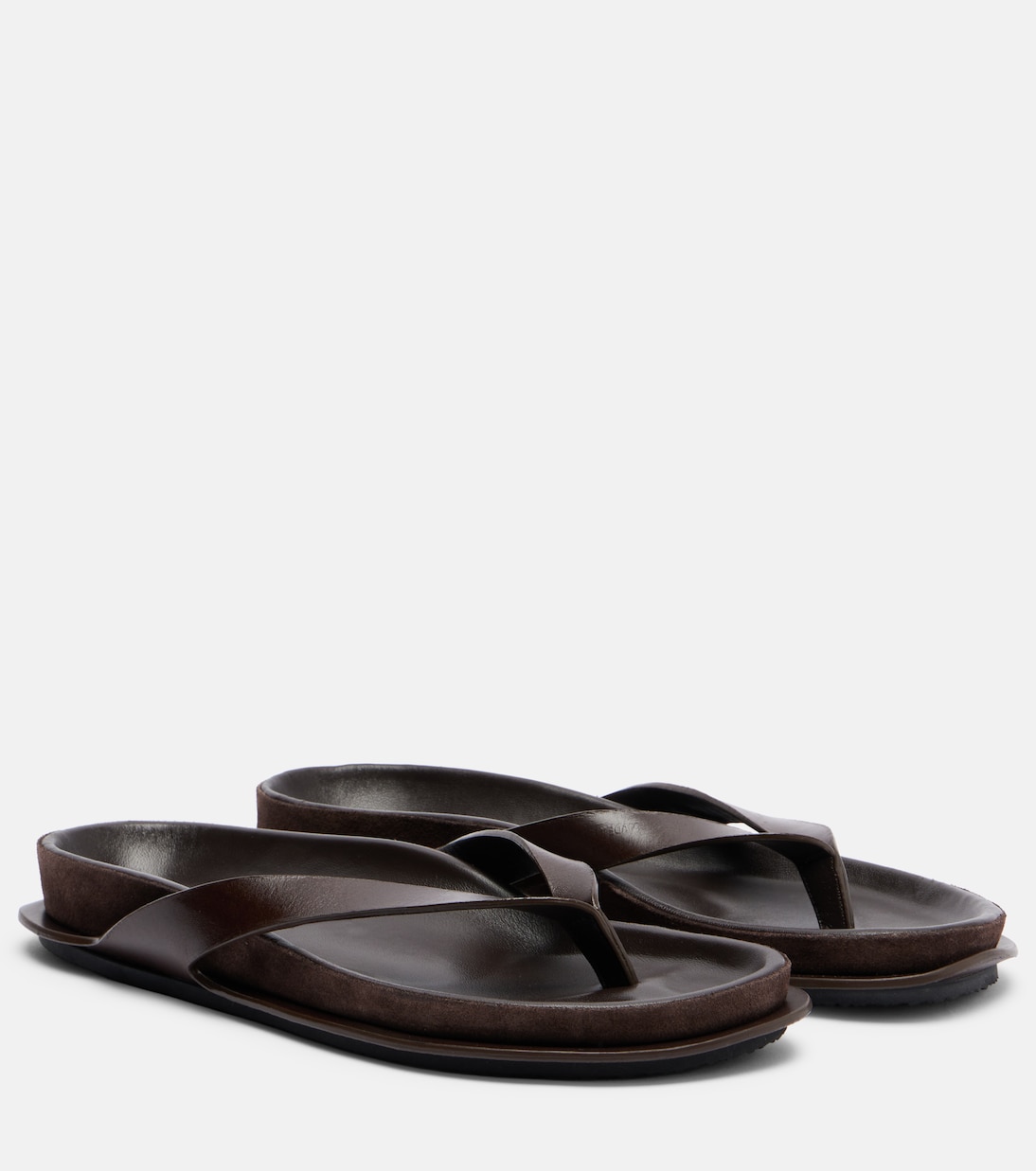 Tatanes Leather Thong Sandals in Brown - Jacquemus