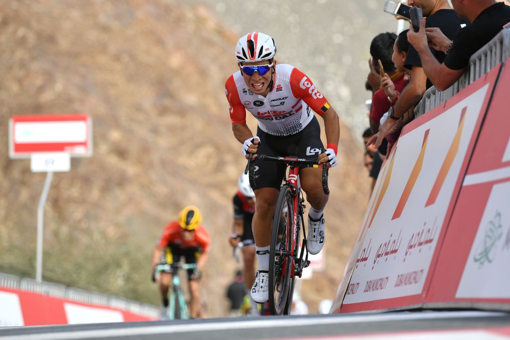 Caleb Ewan (Lotto Soudal) powers to the top