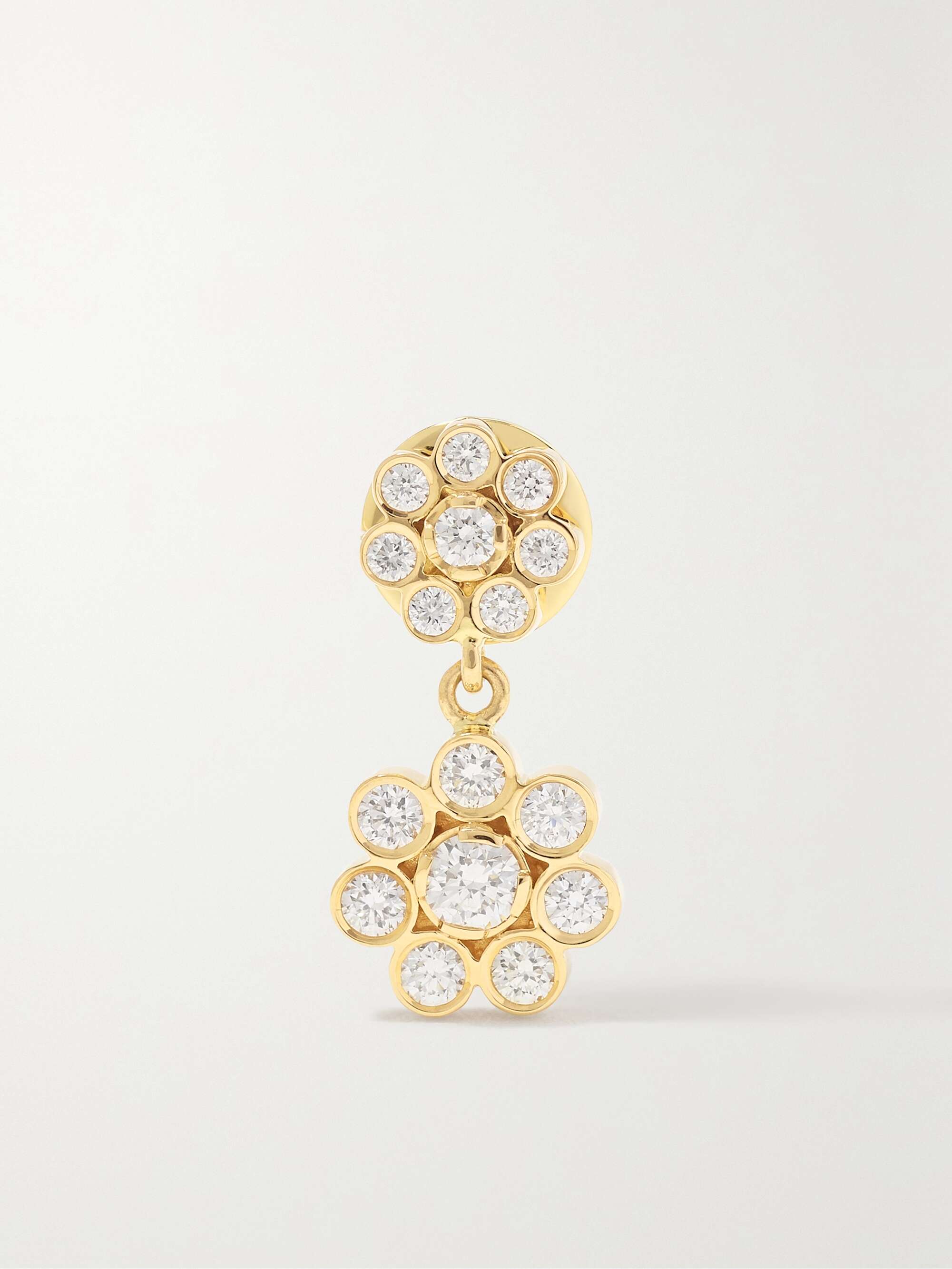 Bellis Deux 18-Karat Gold Diamond Single Earring
