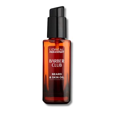 L&amp;rsquo;or&amp;eacute;al Paris Men Expert Conditioning Beard &amp;amp; Skin Oil 30ml, Barber Club Oil With Cedarwood Essential Oil, Tames, Conditions and Softens Facial Hair