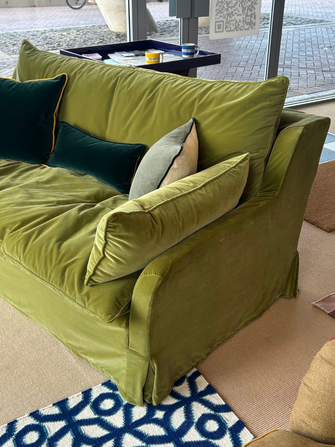 Margot Schplendid Sofa in Dry Martini Velvet
