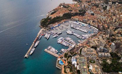 Port Hercules during Monaco Yacht Show 2019