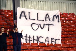 Hull fans protest