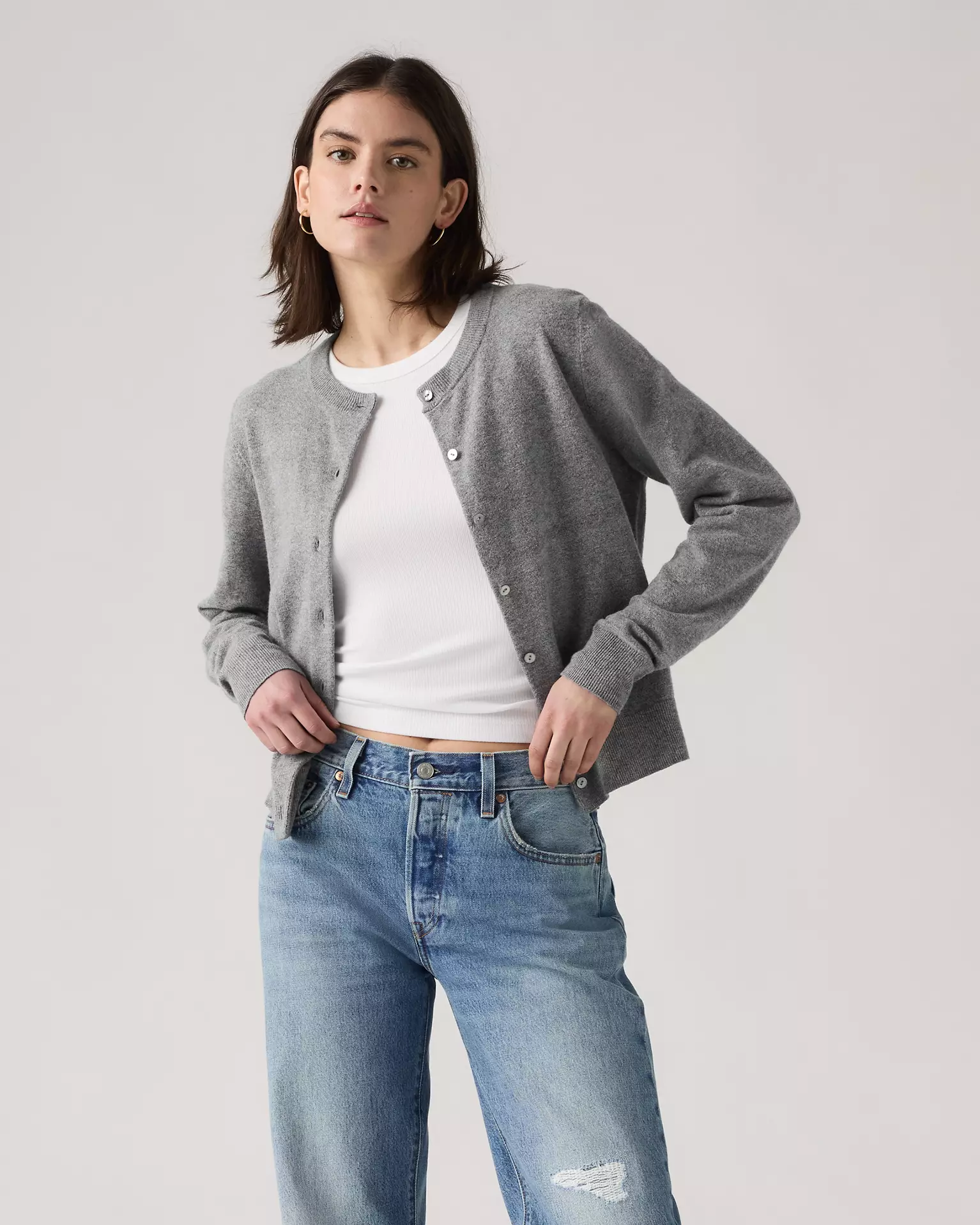 Levi's, Supersoft Crewneck Cardigan