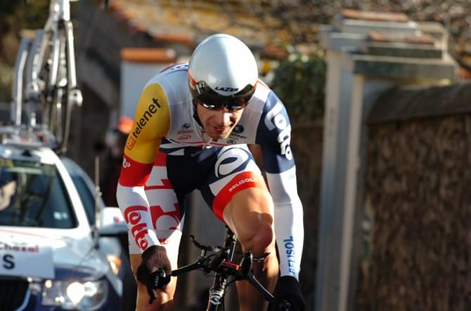 Jurgen Roelandts (Lotto Belisol) cracked the top-ten in the 24km time trial.