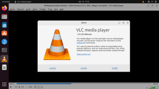 VLC Media Player in use