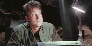 Total Recall Marshall Bell sits at a desk on Mars