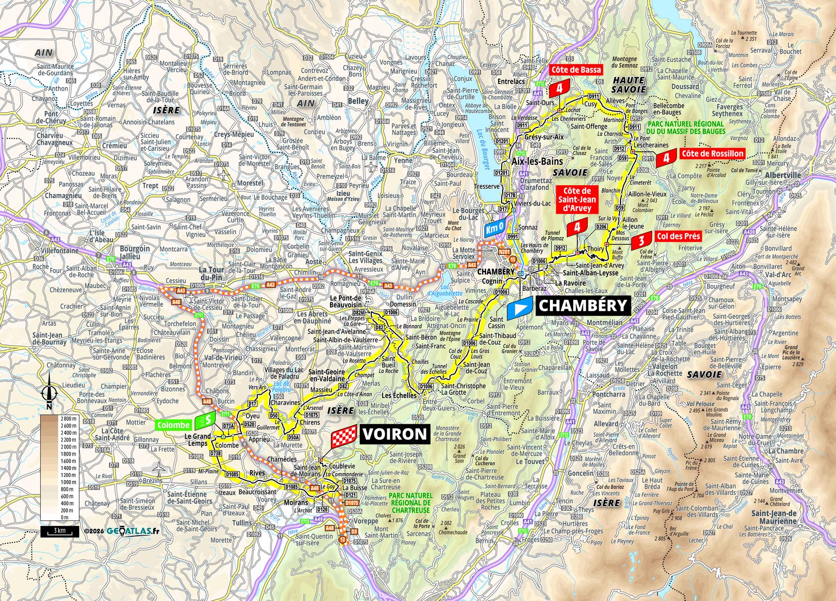 Route information for the 2026 Tour de France