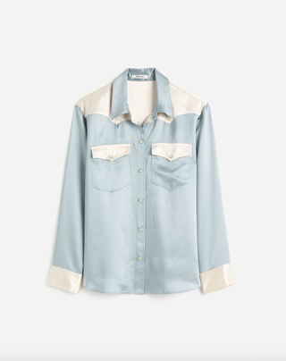 Alexa Chung for Madewell Satin Western Shirt