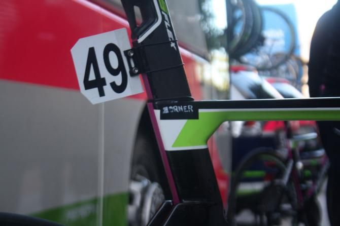 No time for Chris Horner stickers to be made at the Mallorca Challenge