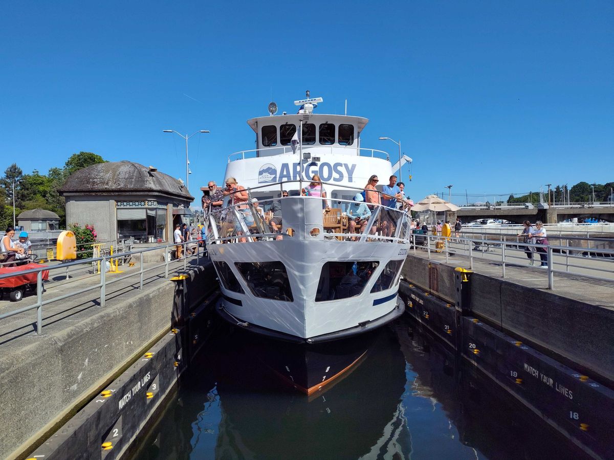 A boat with people on it