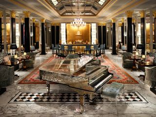 Artists' Bar at The Dorchester with Liberace’s legendary mirrored piano