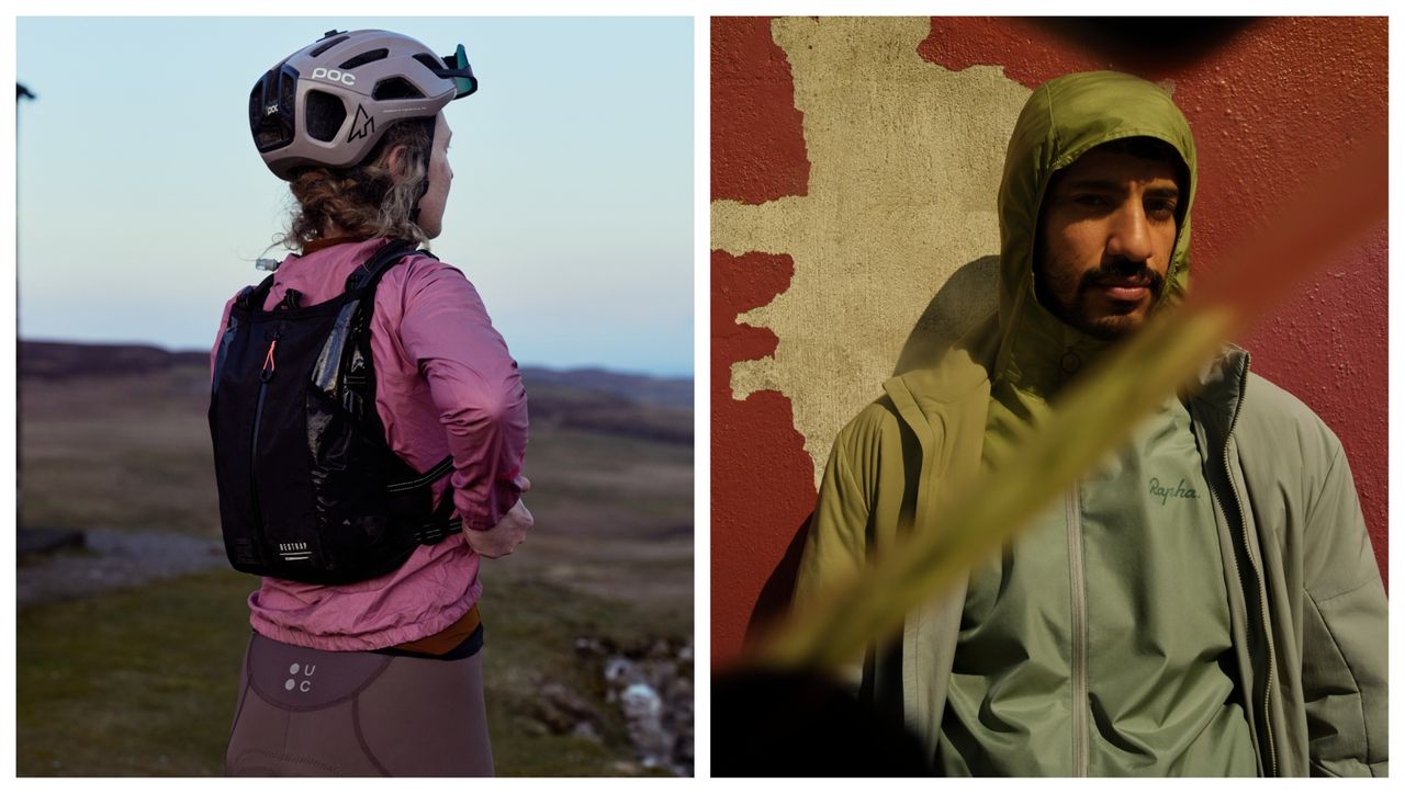 Restrap Race Hydration Vest (L) Rapha Performance Sportswear (R)