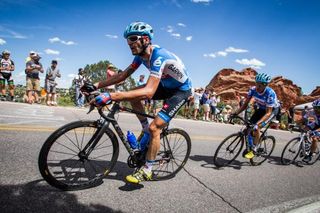 Phil Gaimon (Garmin-Sharp) leads the chase on stage 4 of the USA Pro Challenge in Colorado Springs