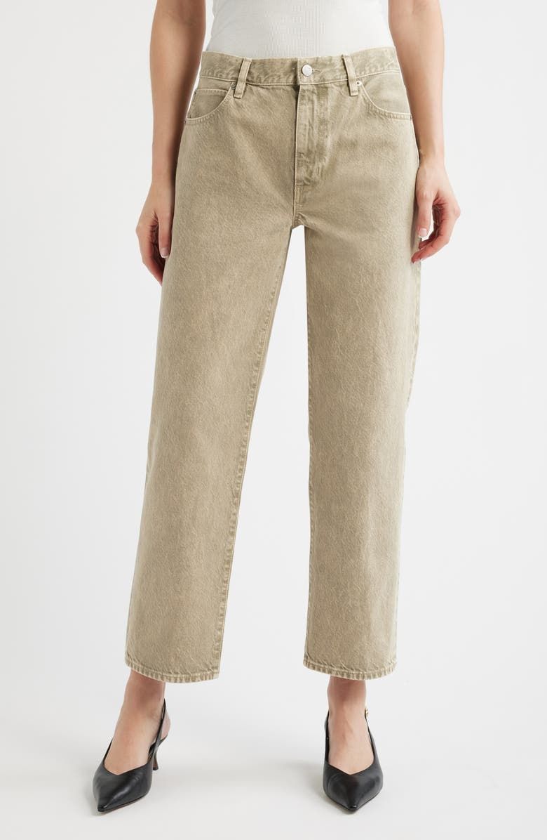 The Hang High Waist Ankle Straight Leg Jeans