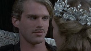 Westley smiling at Buttercup in The Princess Bride
