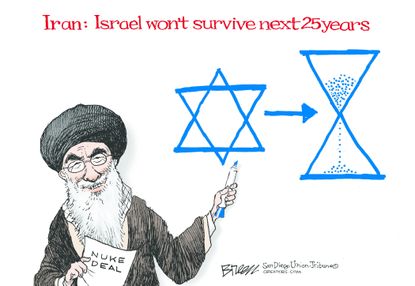 Editorial cartoon World Iran Deal Israel