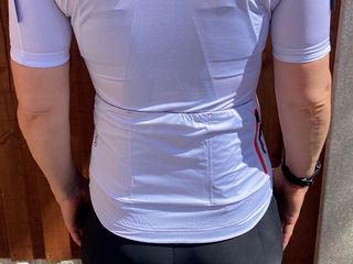 Rear pockets of the Velocio Women's Signature jersey