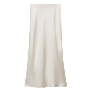 Zara Satin Midi Skirt