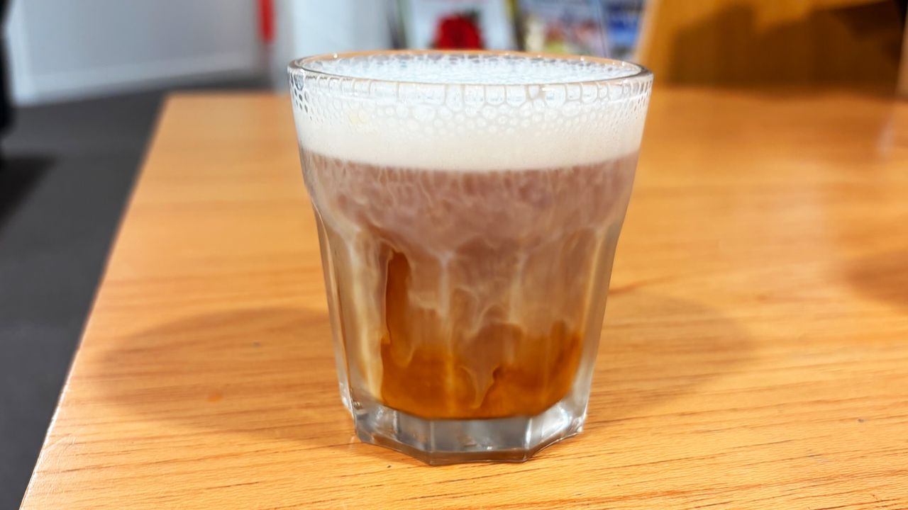 a photo of a cold foam cold brew made on the ninja autobarista pro
