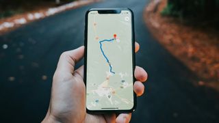 Google Maps on a phone