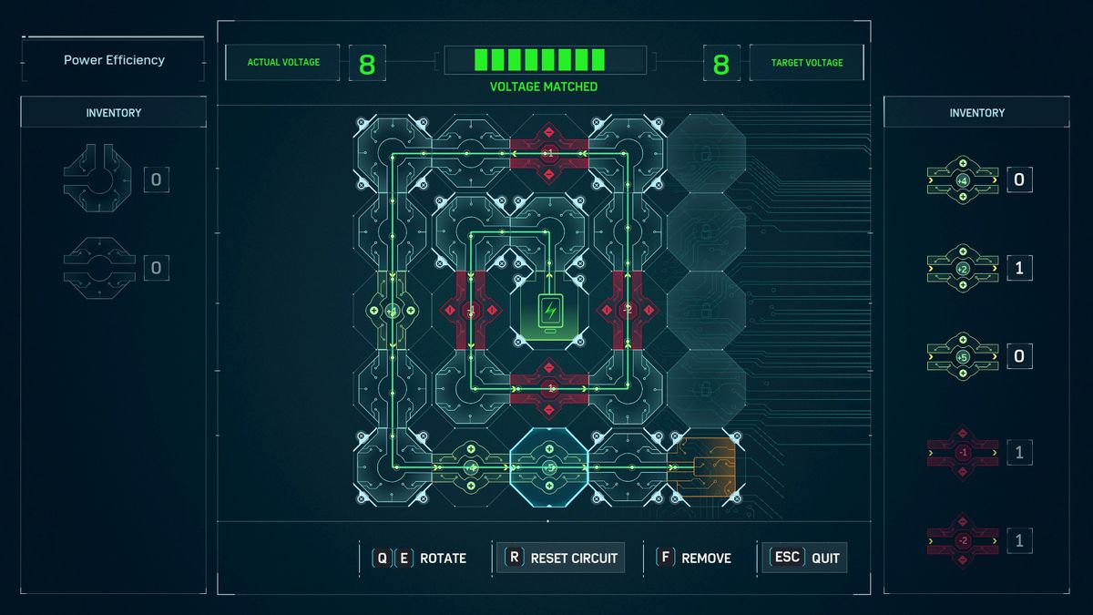 Spiderman Circuit Puzzle for Power Efficiency
