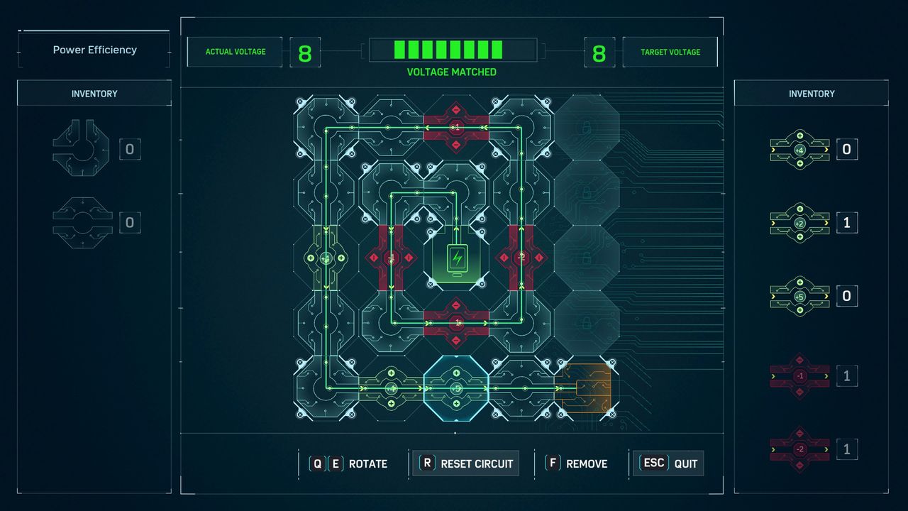 Spiderman Circuit Puzzle for Power Efficiency
