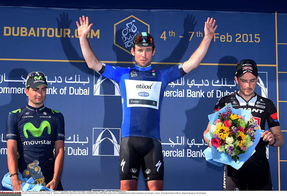 Mark Cavendish (Etixx-QuickStep) wins Dubai Tour overall