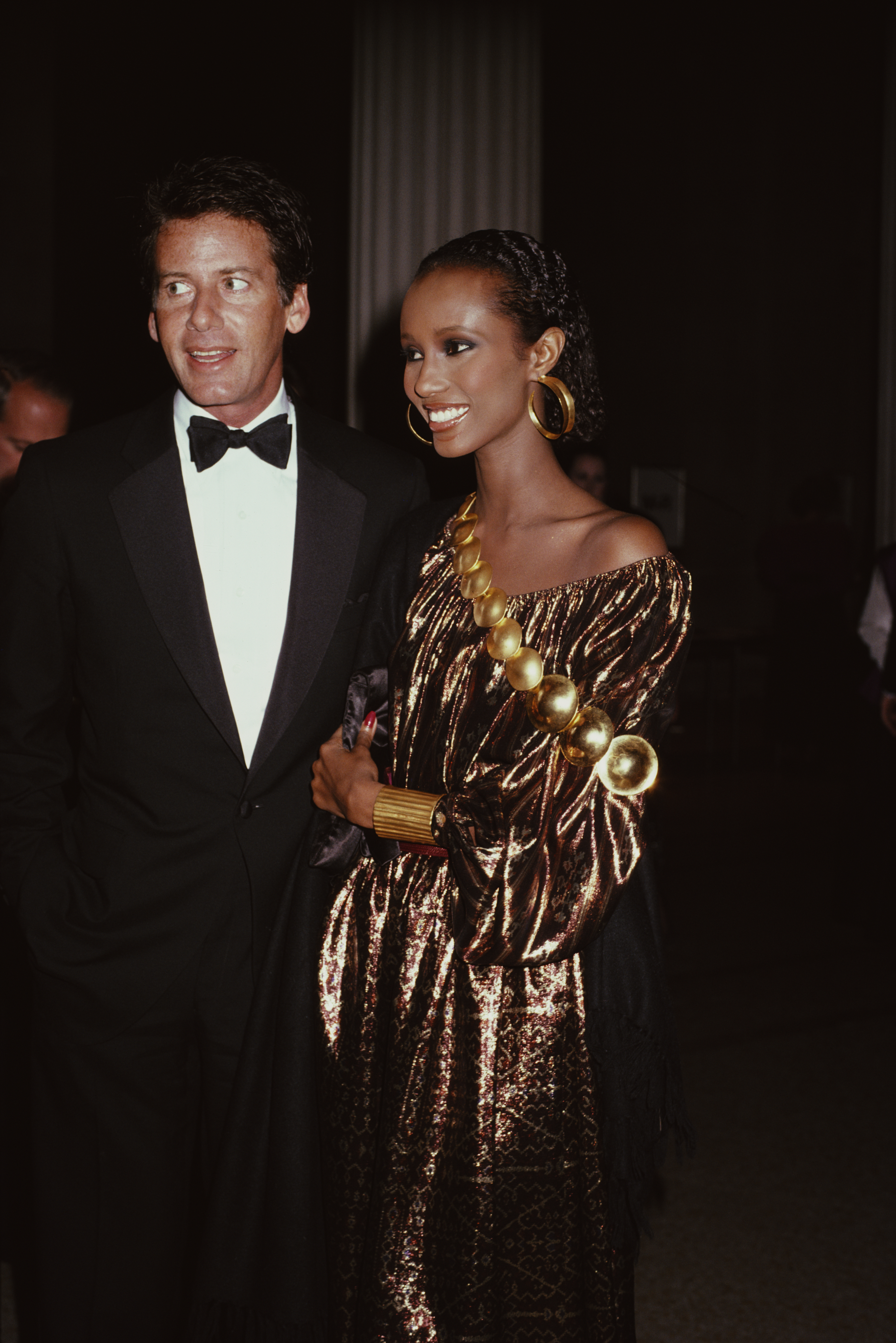 Images of celebrities at the Met Gala in the 1980s.