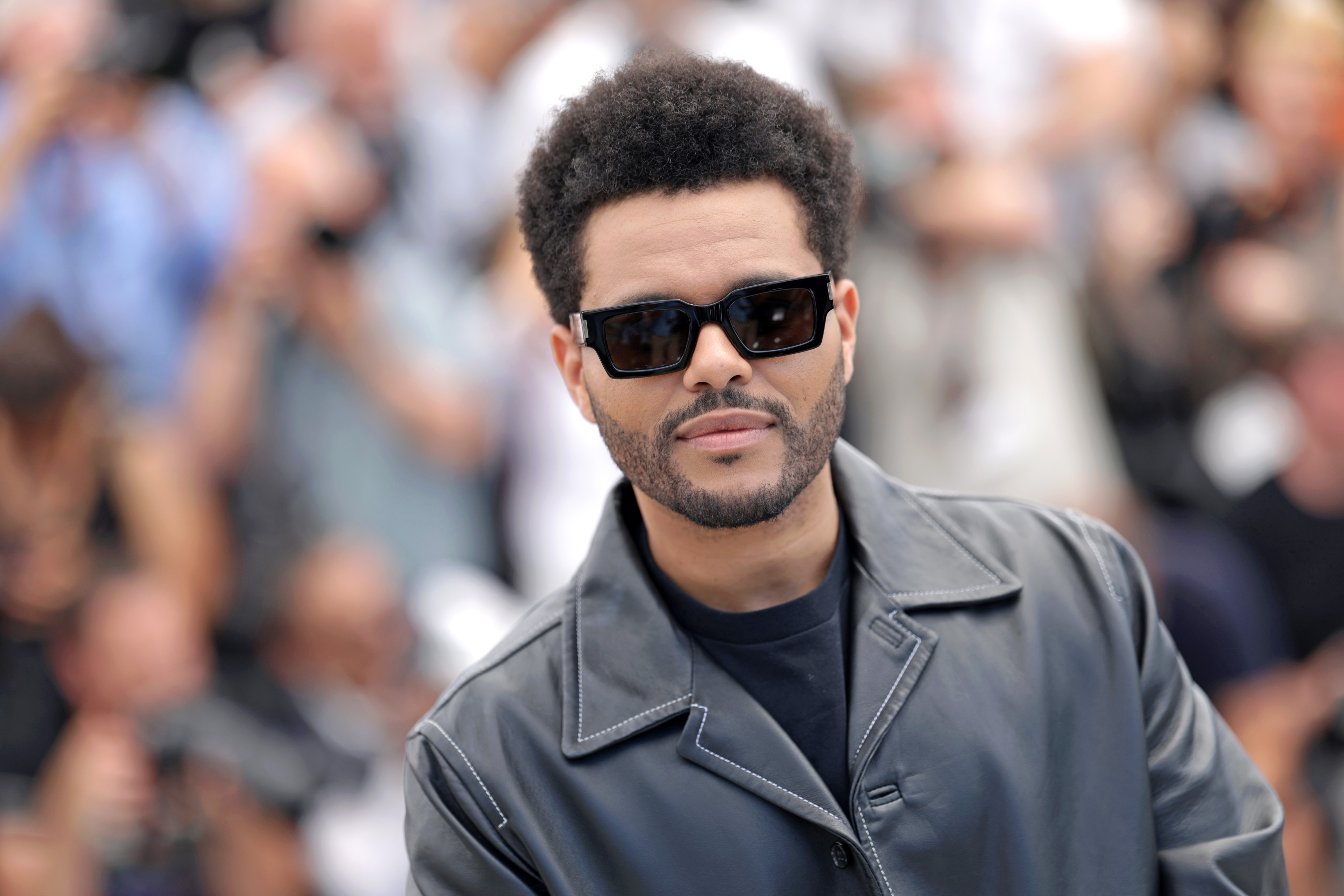 Abel 'The Weeknd' Tesfaye attends "The Idol" photocall at the 76th annual Cannes film festival at Palais des Festivals on May 23, 2023 in Cannes, France