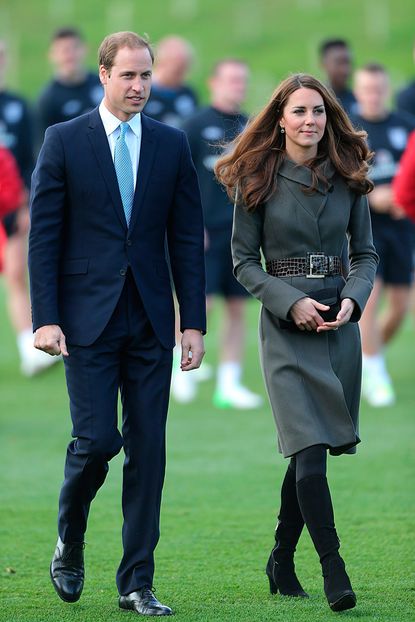 Kate Middleton and Prince William at St George's Park