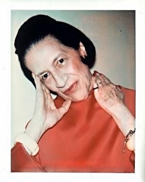 Diana Vreeland, former Vogue Editor-in-Chief and pioneer of the modern Met Costume Institute, shot by Andy Warhol