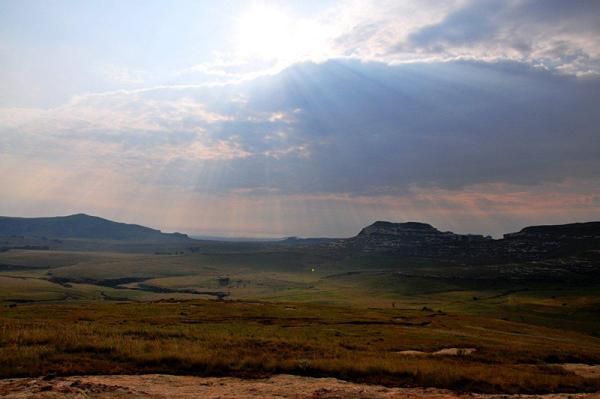A typical Clarens scene in the Golden Gate National Park.
