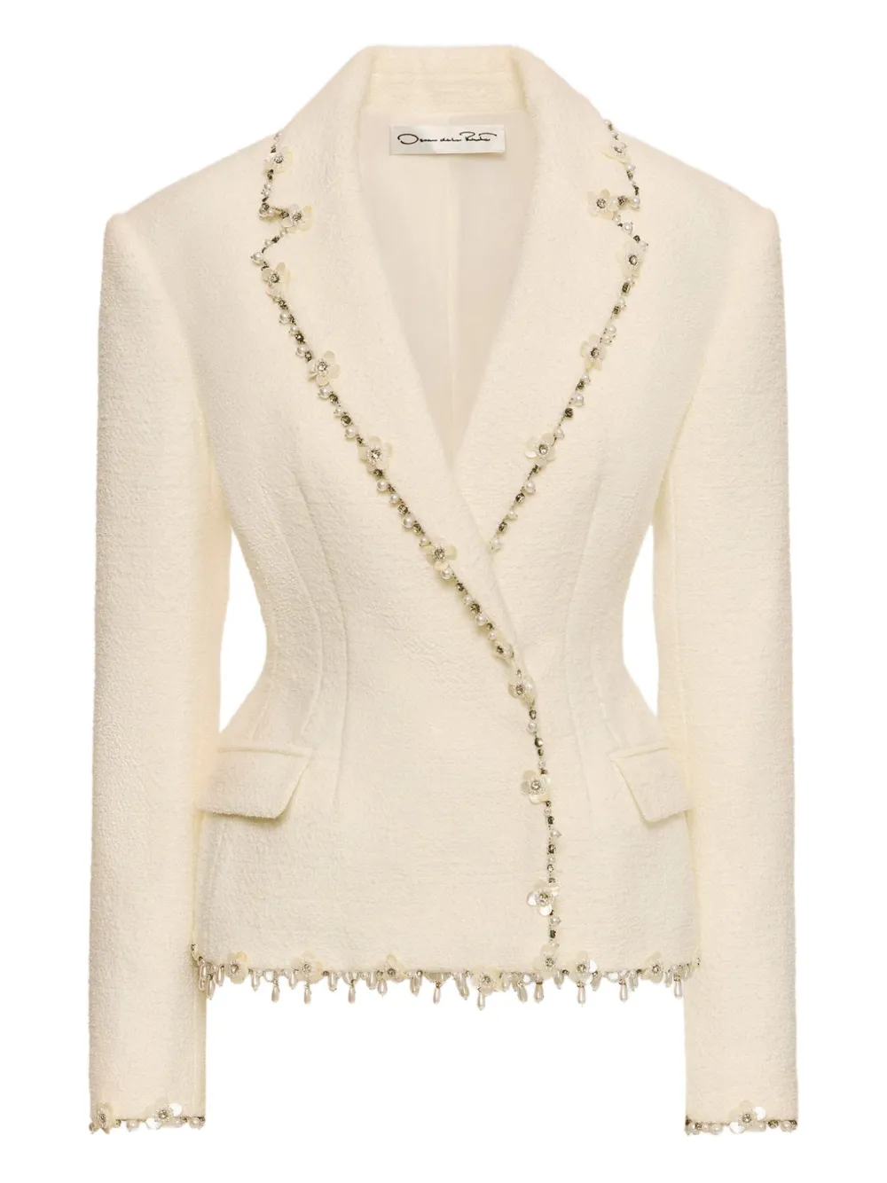 Oscar De La Renta Floral-Embellished Jacket | 0