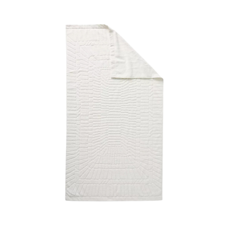 White bath towel