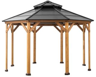 Sunjoy 13 Ft. W x 13 Ft. D Solid Wood Patio Gazebo