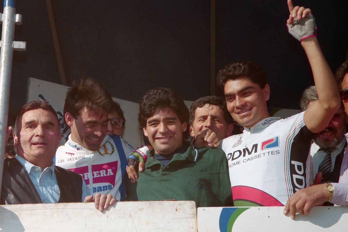 Diego Maradona at Tirreno-Adriatico 1990