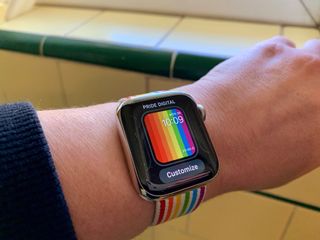 Apple Watch with customization for watch face