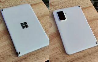 Leaked images of the canceled mid-range Microsoft Surface Duo