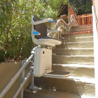 an outdoor stairlift