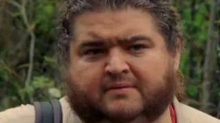 Jorge Garcia in close up, with a skeptical look on his face in Lost