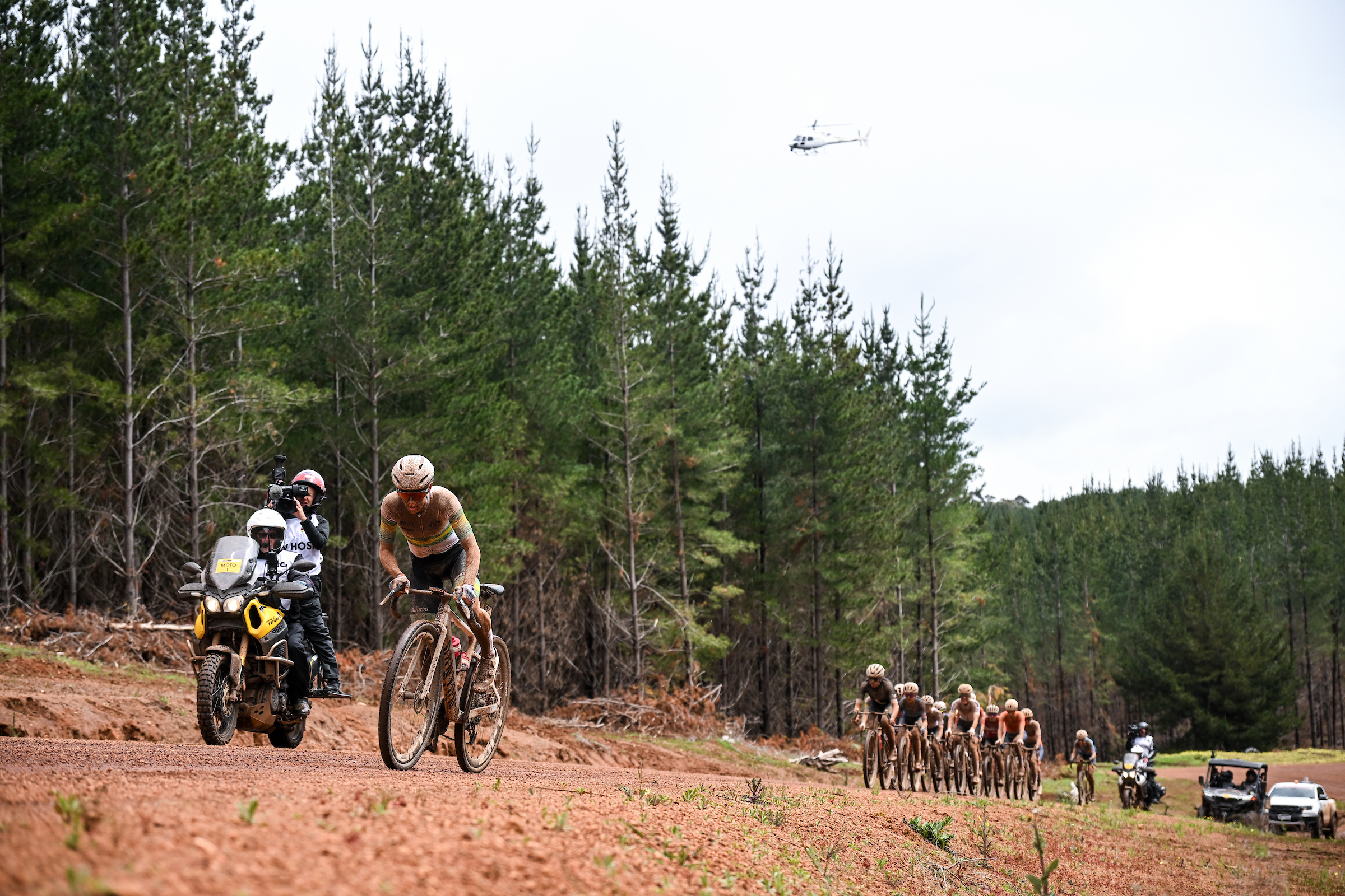 Picture by Zac Williams/SWpix.com - 10/10/2026 - Cycling - 2026 UCI Gravel World Championships - Nannup, Western Australia, Australia - Women&amp;rsquo;s Elite - Tiffany Cromwell (Australia)