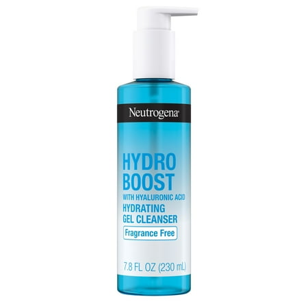 Neutrogena Hydro Boost Hyaluronic Acid Gel Facial Cleanser and Face Wash, Fragrance-Free, 7.8 Oz
