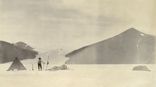 Western Glacier, cascade night bank, National Antarctic Expedition 1901-1904, Antarctica. (Photo by R. Skelton /Royal Geographical Society via Getty Images)