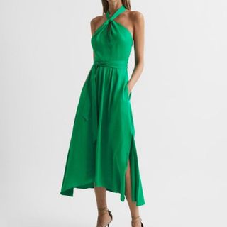reiss green dress